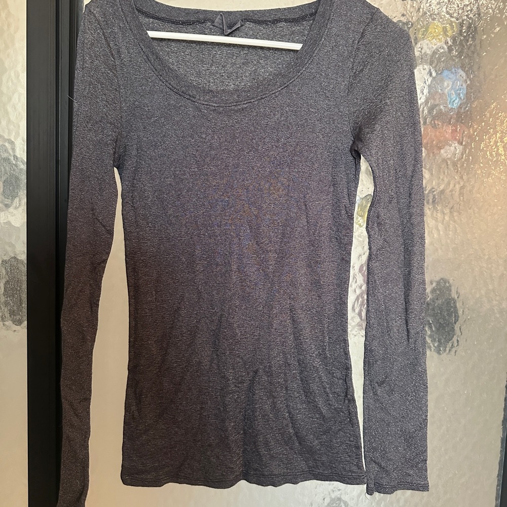 Michael Stars Charcoal Long Sleeve Top
